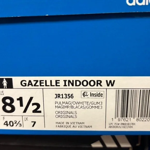 Adidas Gazelle Indoor Pink Suede Sneakers - Picture 11 of 12